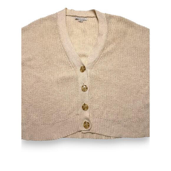 American Eagle Light Beige Cozy Chunky Knit Button Cardigan Size XS - Picture 6 of 8